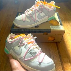 Off-White dunks lot 9, size 12, color Gray